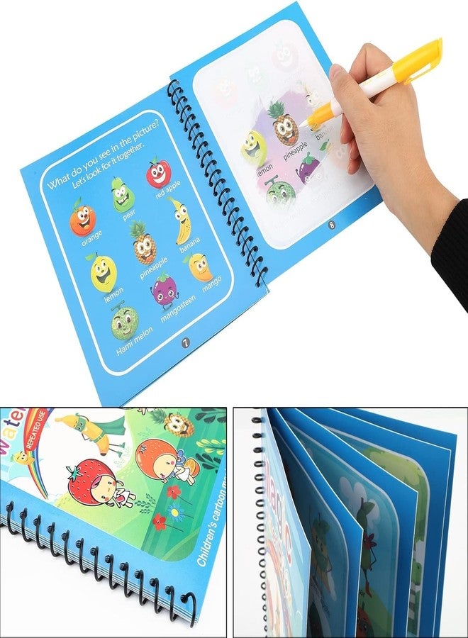 Whitecloud TRANSFORMING HOMES Magic Water Coloring Drawing Painting Books Doodle Coloring Children Reusable Baby Drawing Book with Pen MWB1 Multicolor Pack of (1) - Image 2